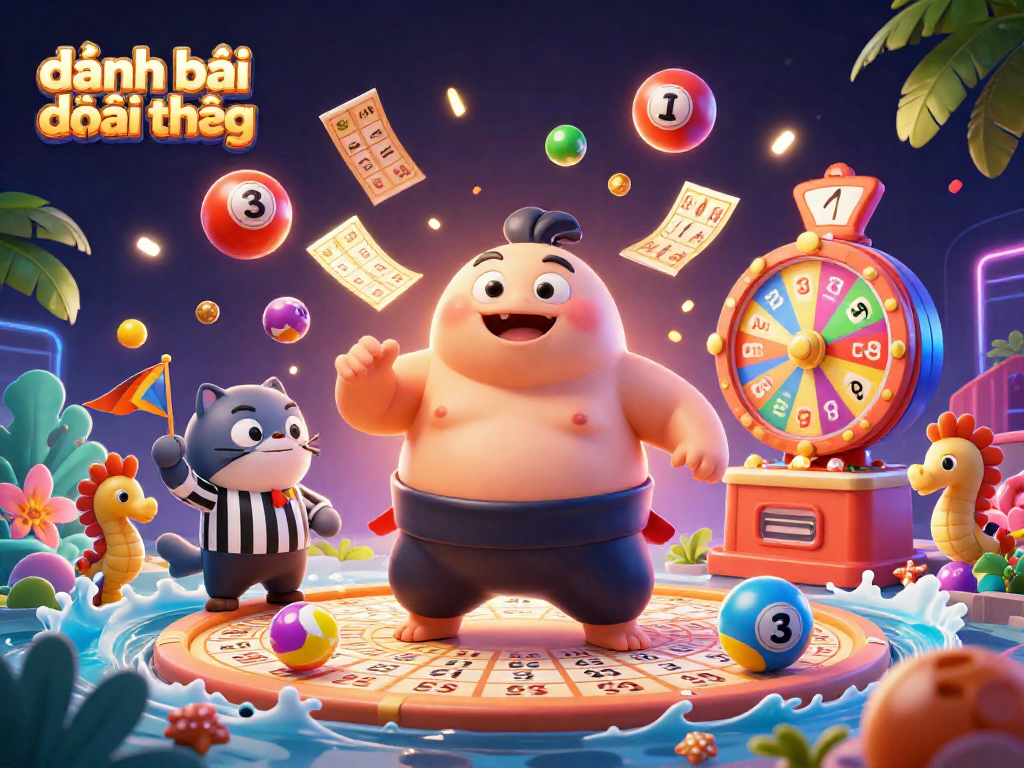 Experience thrilling đánh bài đổi thưởng through an exciting underwater casino scene with vibrant elements.
