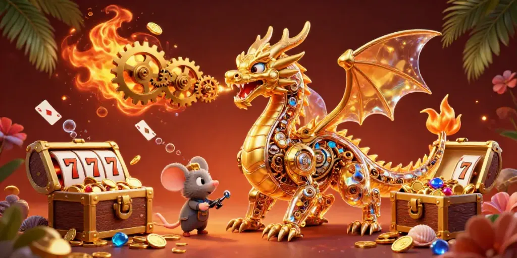 Experience the excitement of xx88 casino with dynamic golden dragon and vibrant gambling elements.