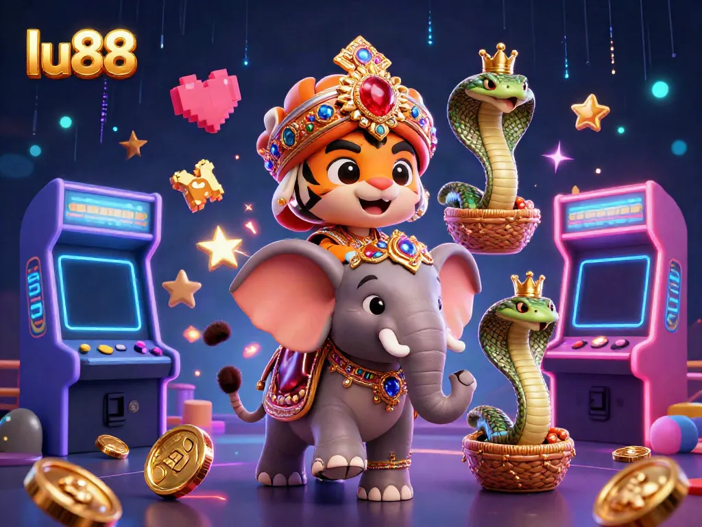 Experience unmatched excitement at lu88 with our dazzling casino illustration showcasing iconic characters and gaming elements.