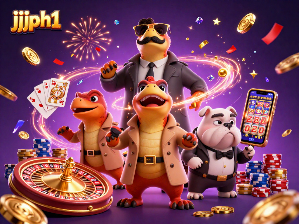 Naglalaro ang jjjph1 habang tatlong raptor ay nagkukubli sa trench coat, sinusubukan na pumasok sa VIP casino.