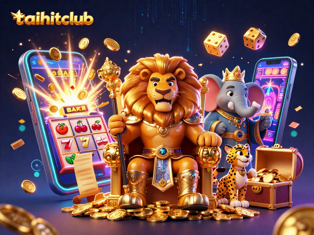 Experience thrilling wins at taihitclub with an explosive jackpot scene featuring iconic casino symbols.
