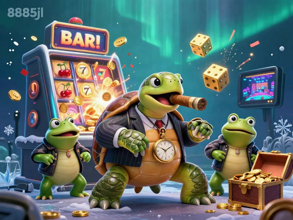Experience a thrilling casino adventure with the snapping turtle mobster and bullfrog enforcers at 8885jl.