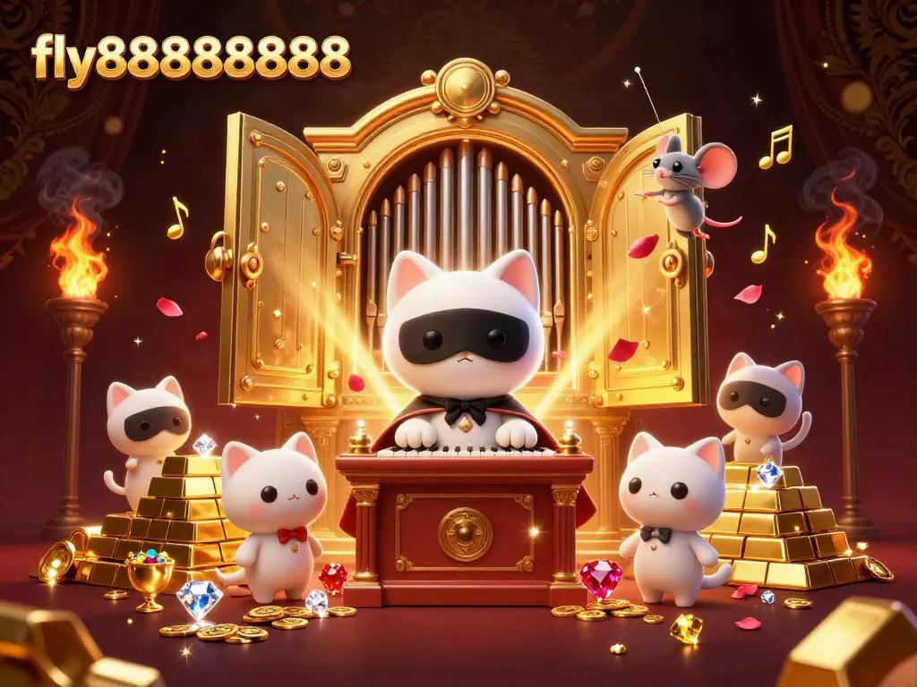 Experience the excitement of fly88888888 with this vibrant casino scene illustration.