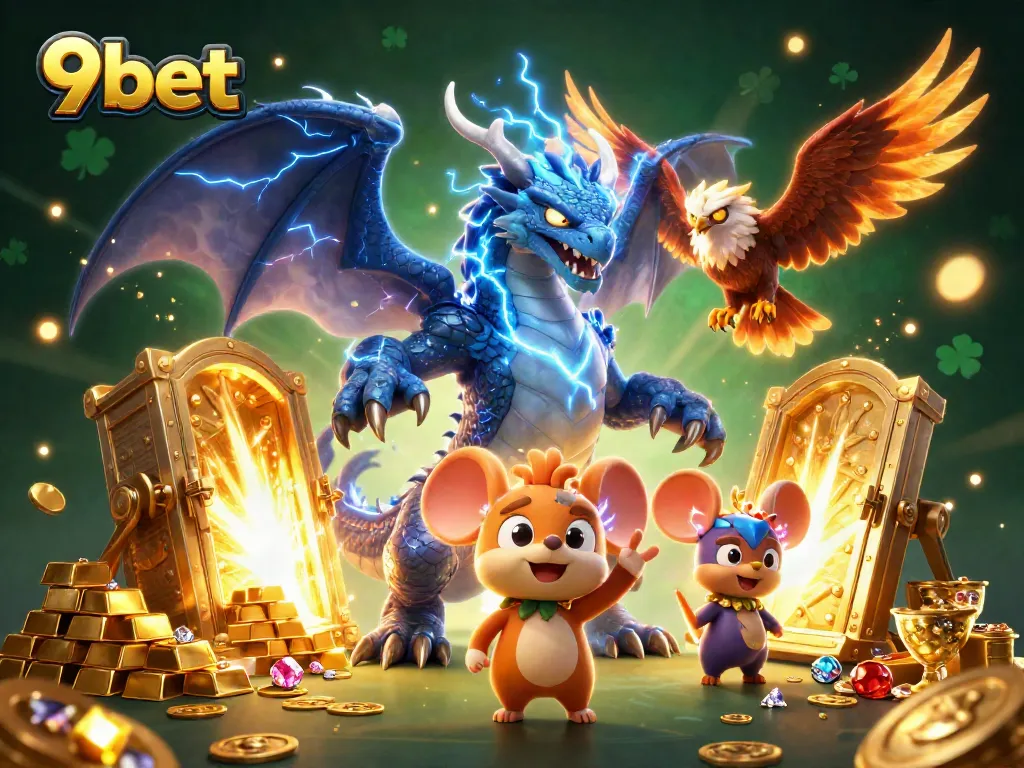 Experience thrilling wins at 9bet with electrifying characters and rich casino treasures.